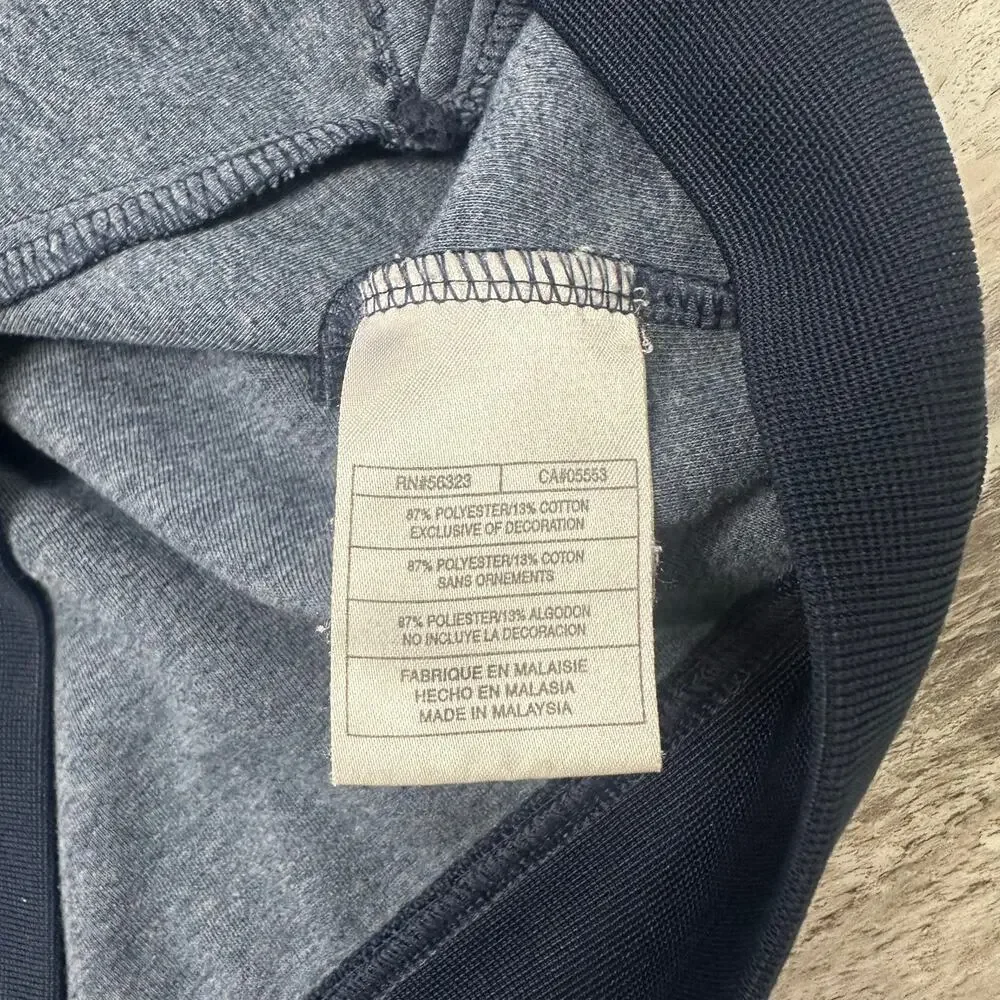 Vintage Y2K Nike Sportswear Blue White Stripes Mens XL Mini Swoosh Track Jacket